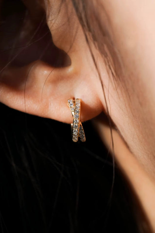 Destin Crystal Hoops