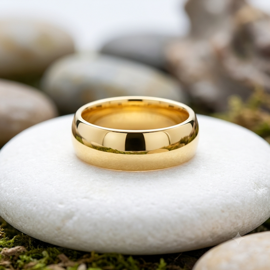 Iris Plain Band Ring | Waterproof 18k Gold