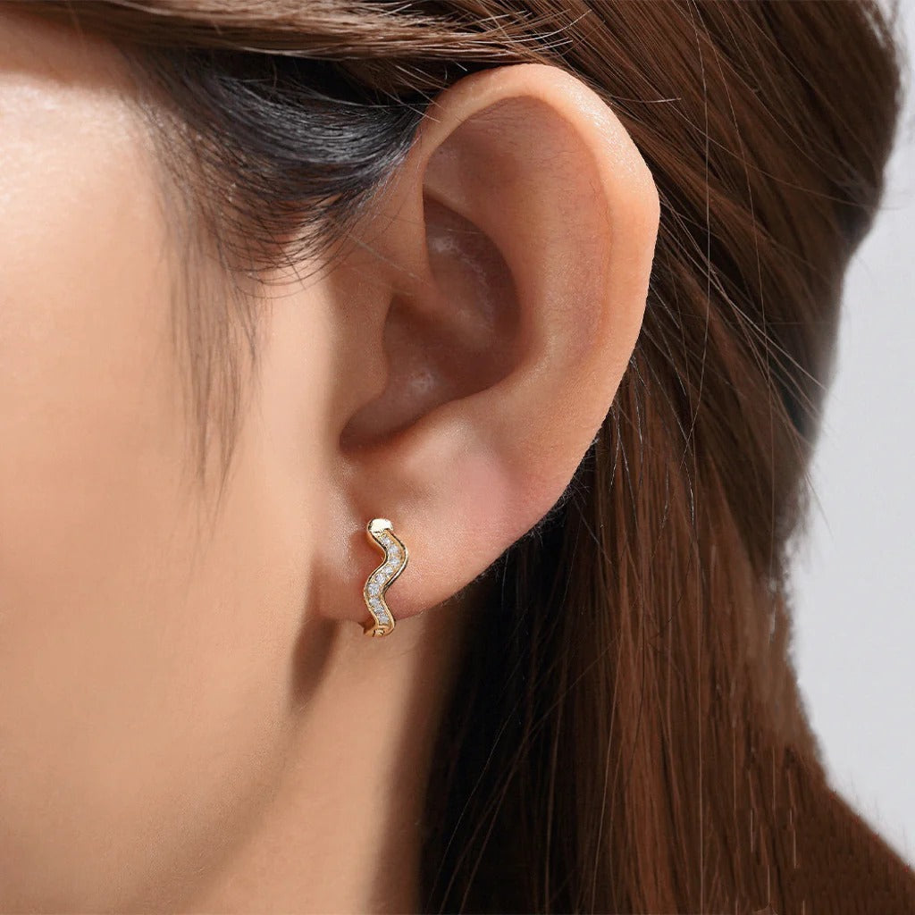 Halo Crystal Hoop Earrings