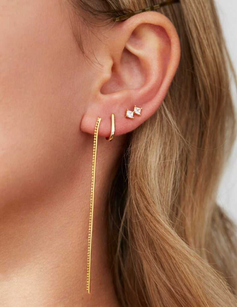 Pia Double Chain Drop Earrings