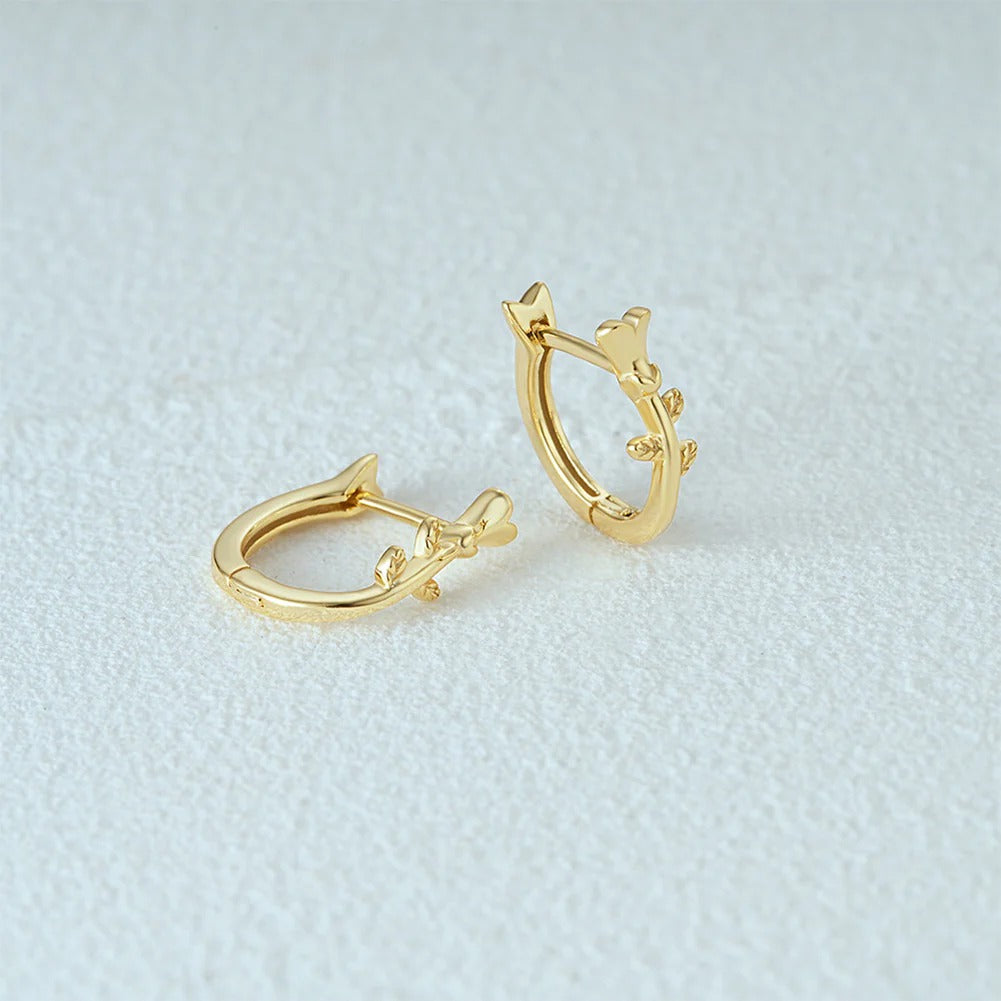 Fawn Branch Hoops Earrings