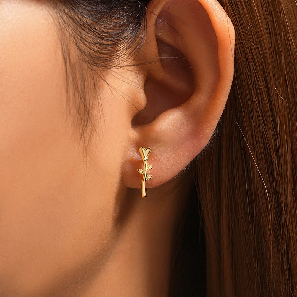 Fawn Branch Hoops Earrings