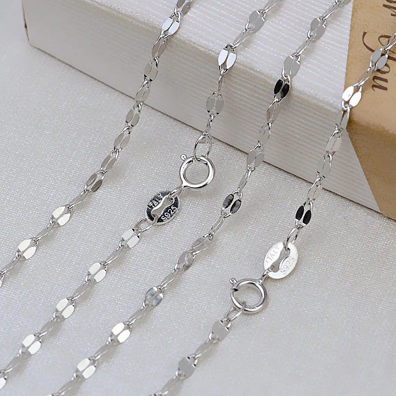 Oakier Tile Chain Silver- 45cm + 5cm