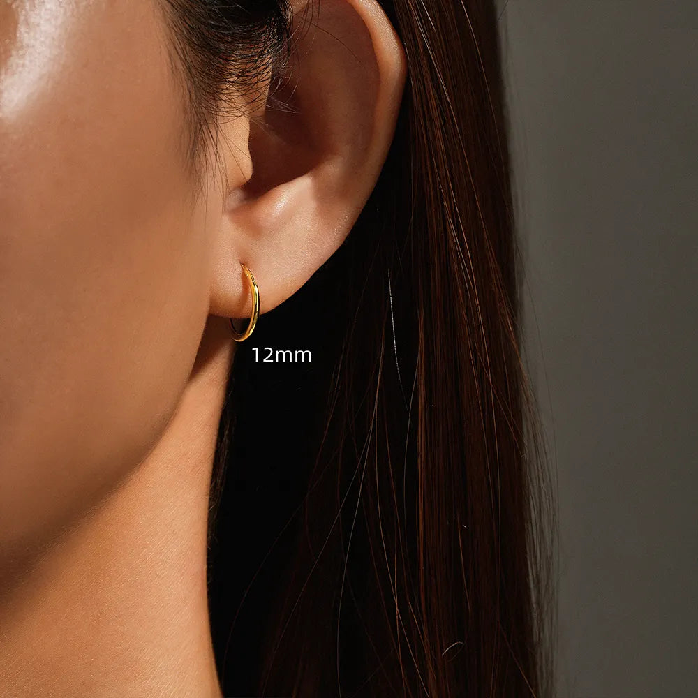 Thyme Hoops Earrings 12mm