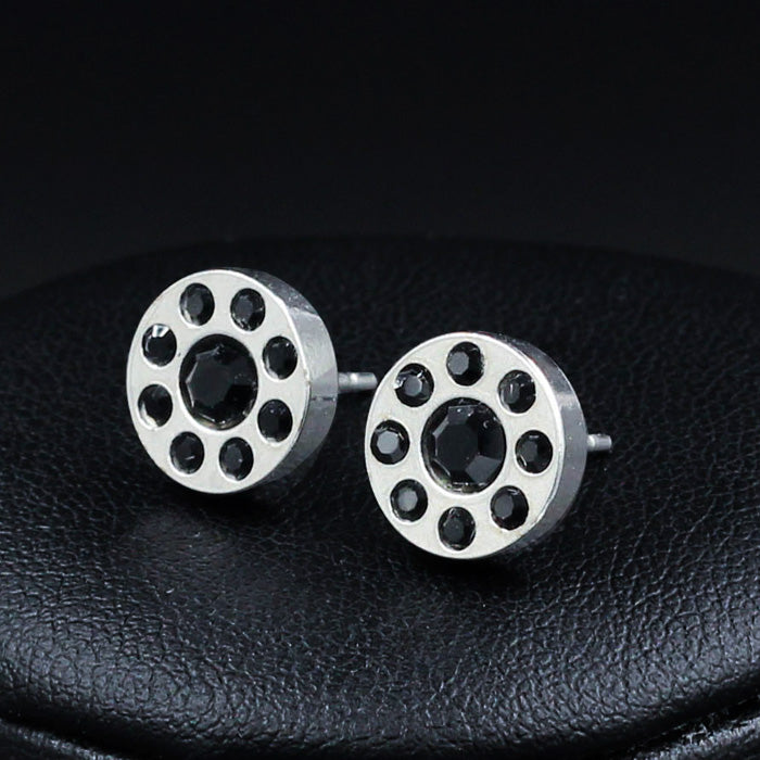Ioná	Black Stone Round Studs