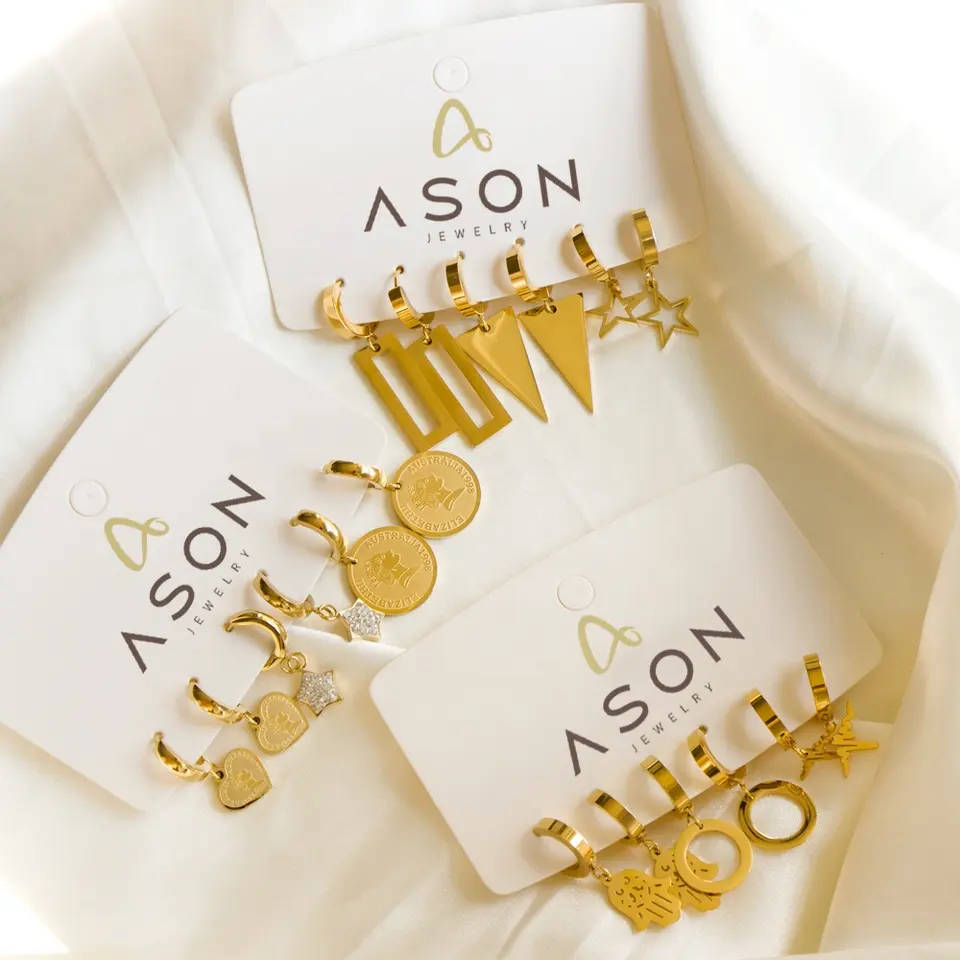 Hermione Hamsa Hand Hoops