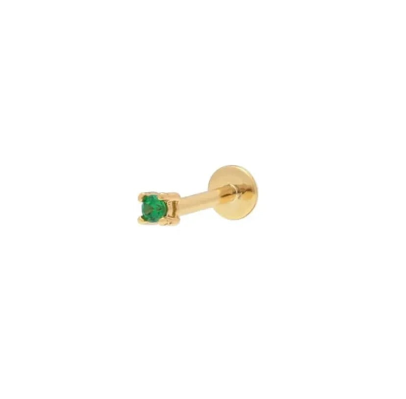 Vian Emerald Green Screw Back Studs Earrings