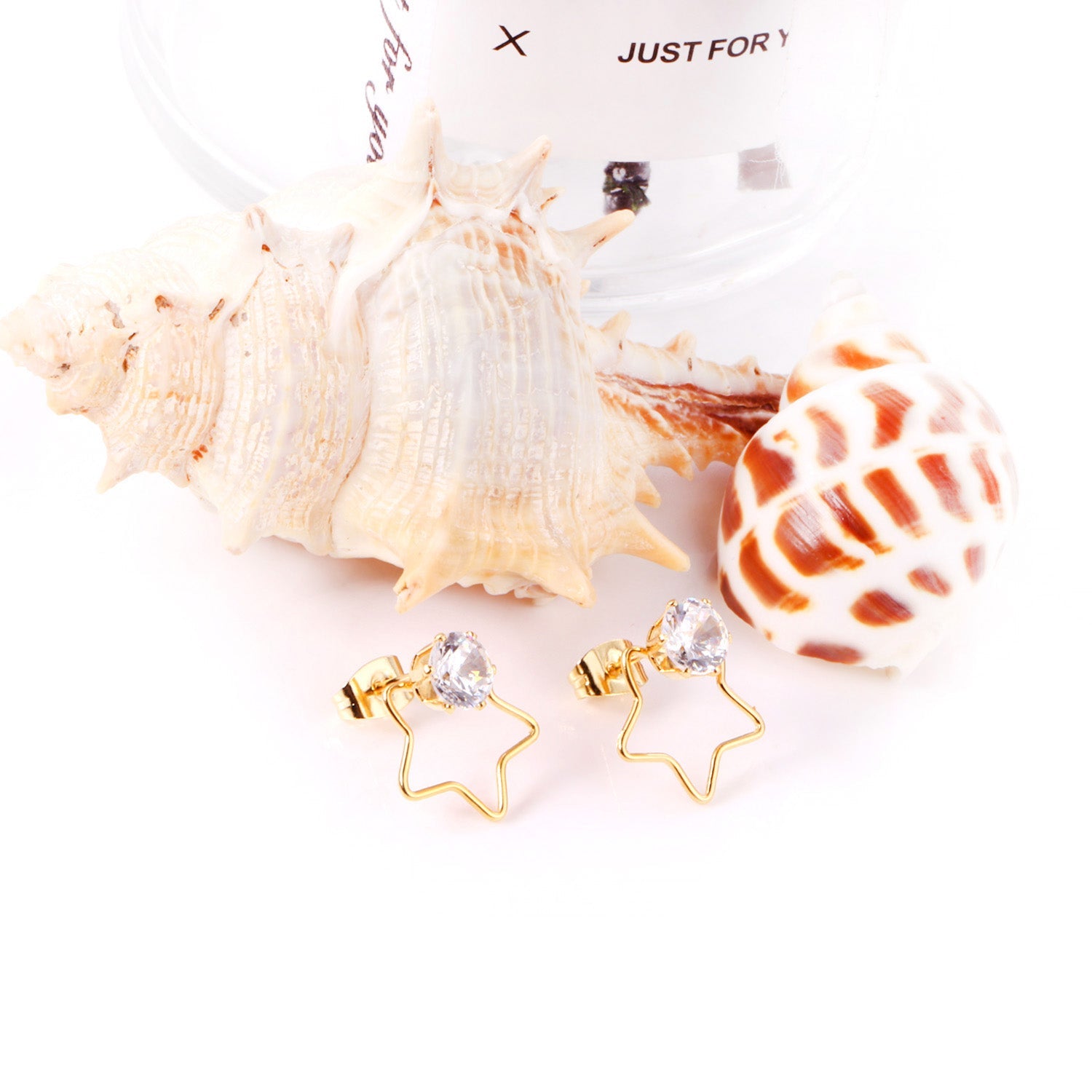 Isadora Stone in Star Studs
