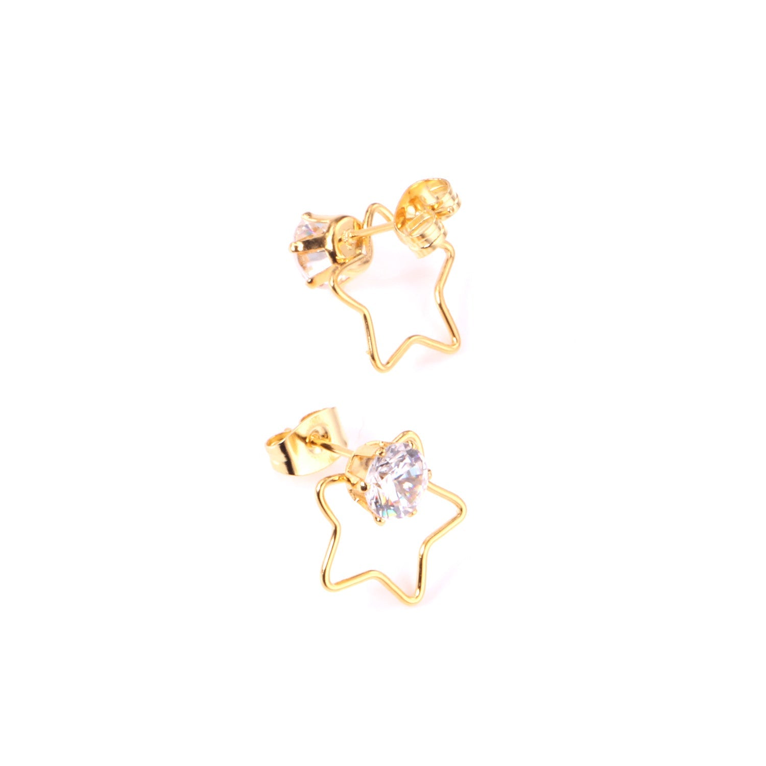 Isadora Stone in Star Studs