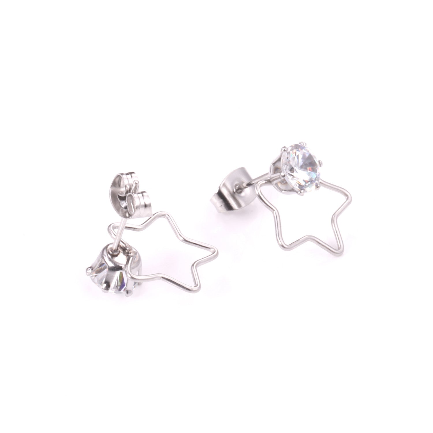 Isadora Stone in Star Studs