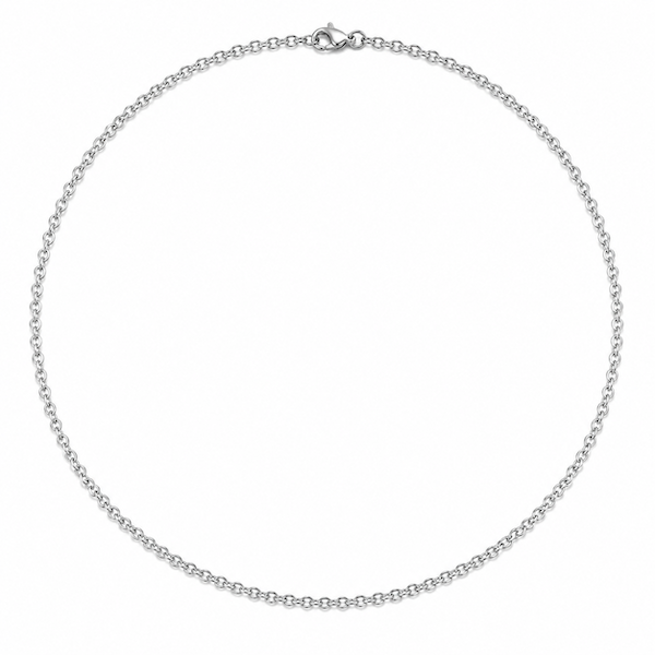 Sahara 2.3mm Cable Chain Necklace | Waterproof Silver
