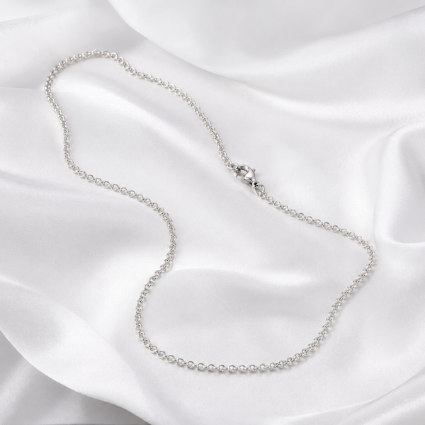 Sahara 2.3mm Cable Chain Necklace | Waterproof Silver
