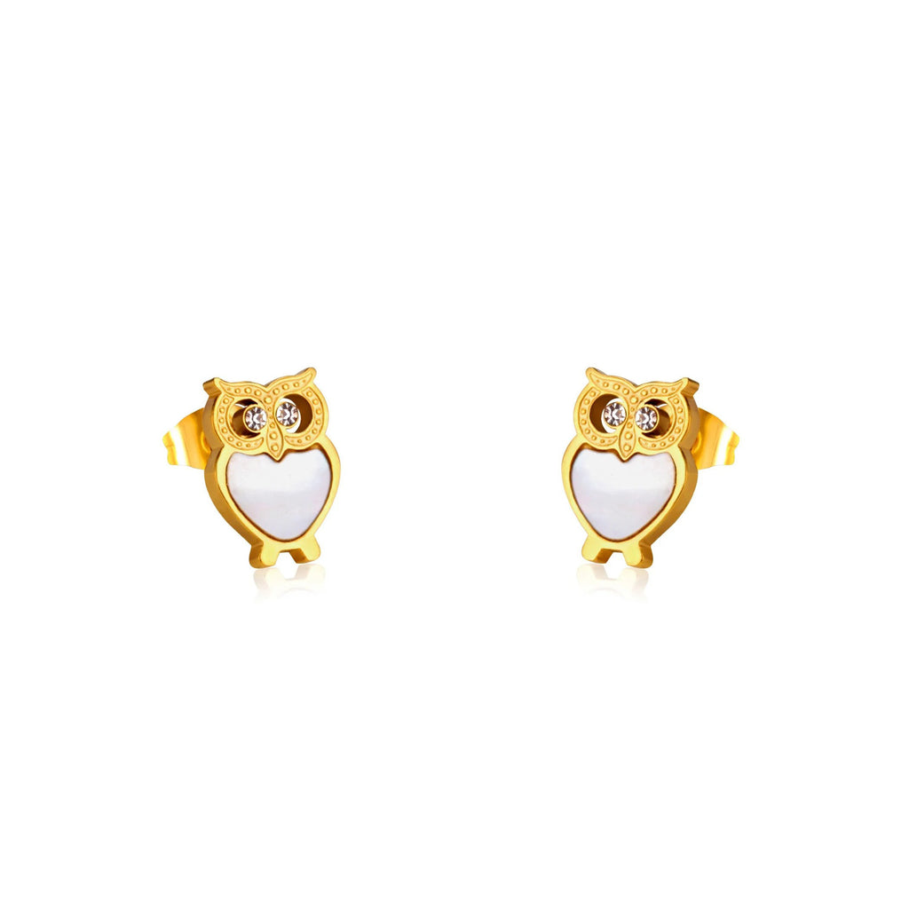 Millie Lustrous Pearl Inlay Owl Set | Buy Set or Individual