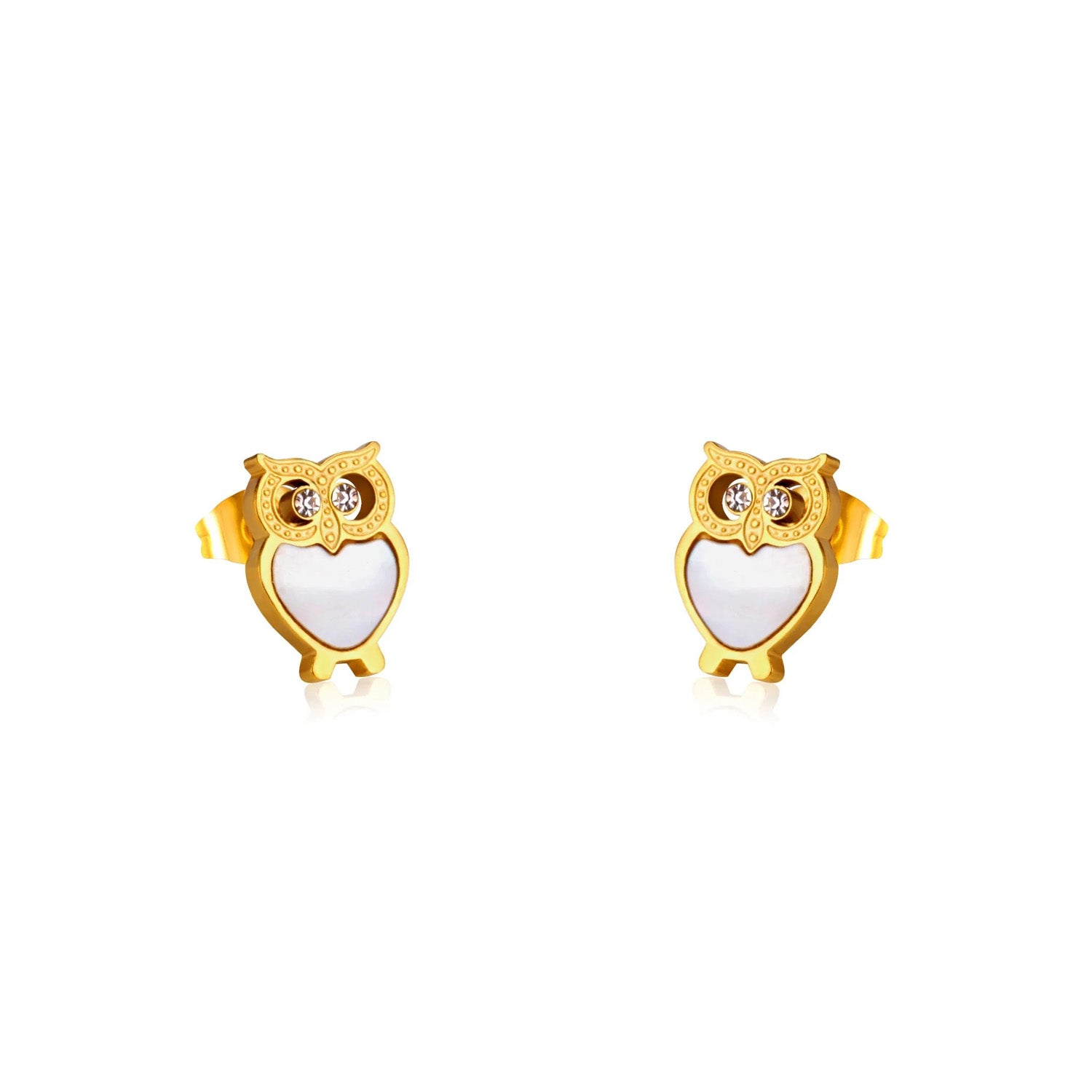 Millie Lustrous Pearl Inlay Owl Set | Buy Set or Individual
