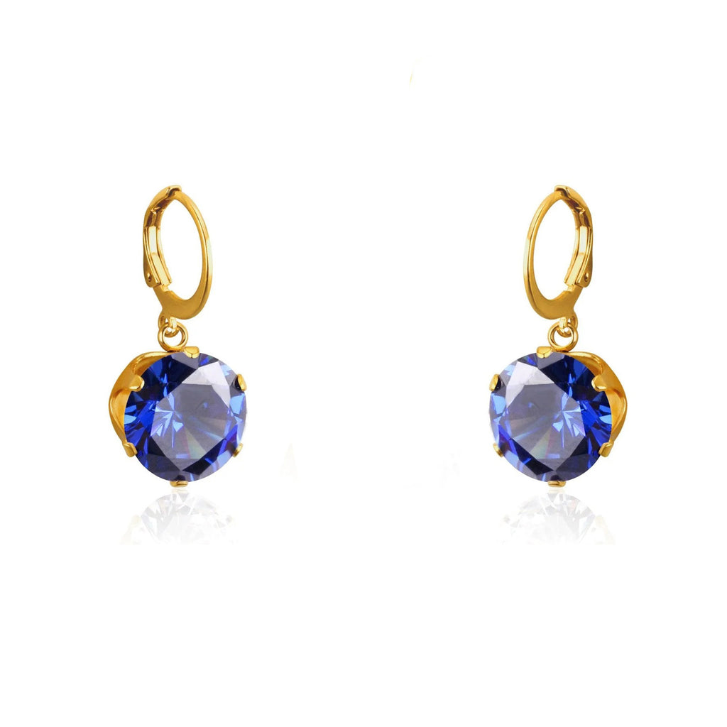 Aelena Brilliant Blue Sapphire Solitaire Set | Buy Set or Individual