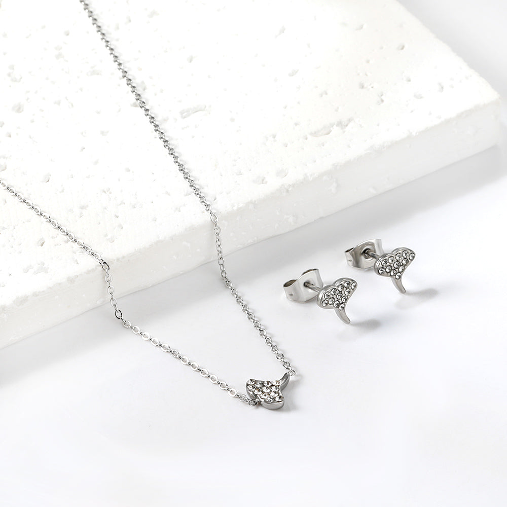 Phoenix	Necklace 50cm & Earrings Gold Set-	Buy Set or Individually