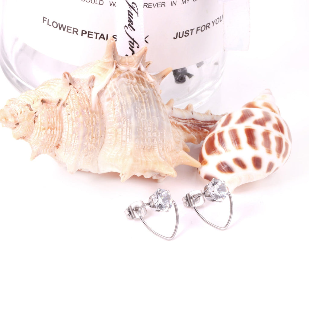 Isabel Stone in Heart Studs