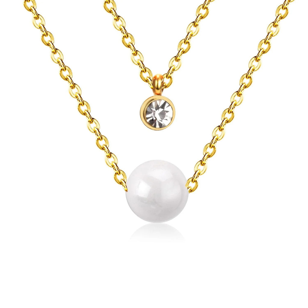 Lara Cascading Pearl & CZ Layered Set | Buy Set or Individual