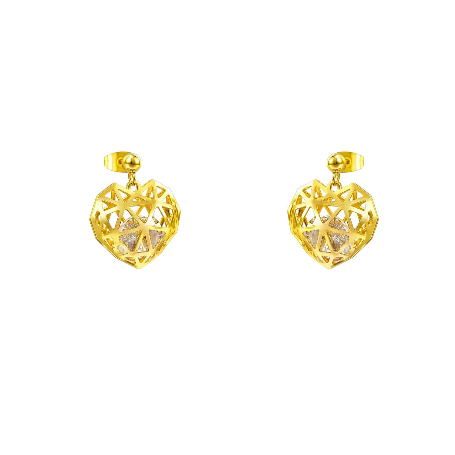 Norey Heart in Cage Crystal Set | Buy Set or Individual