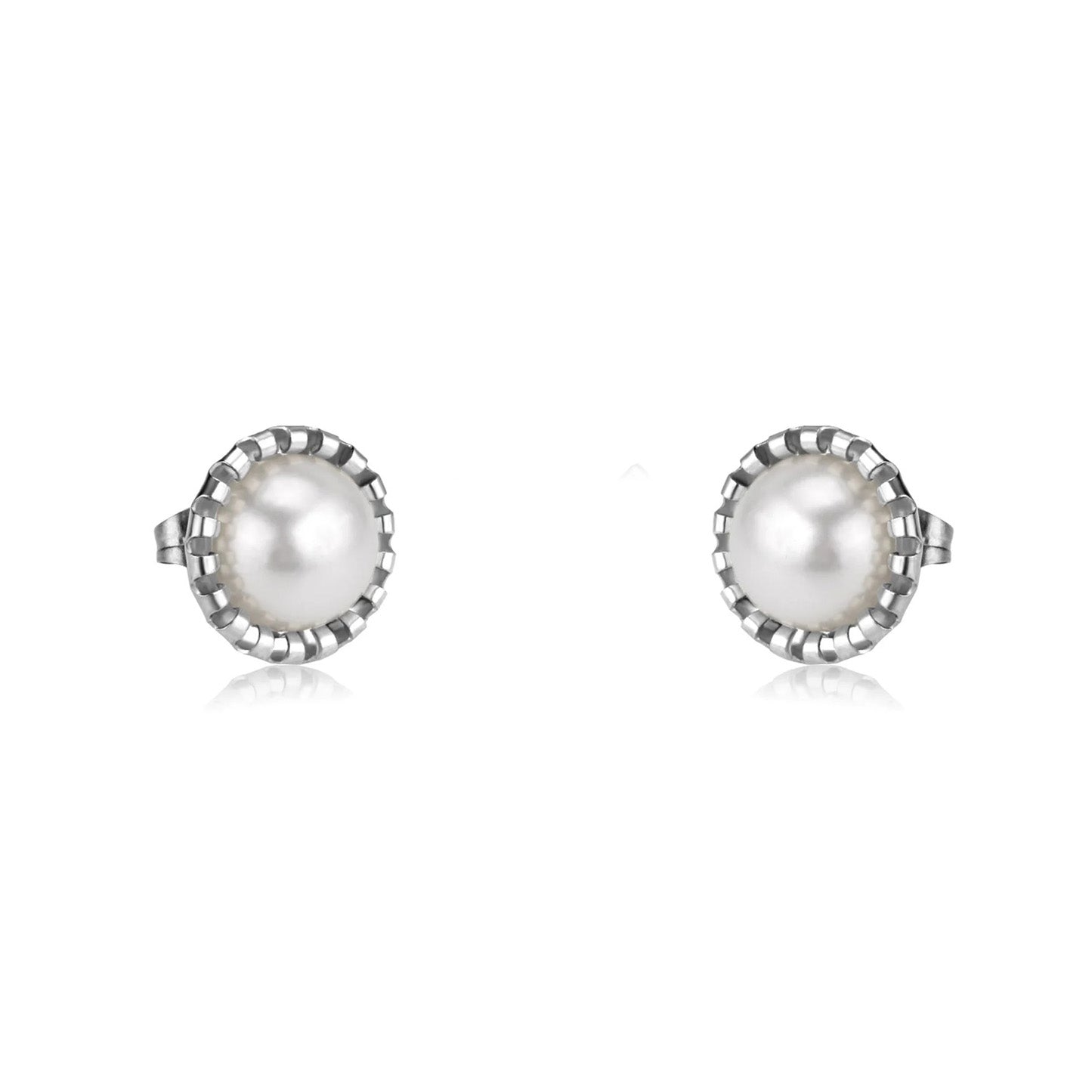 Kiki White Pearl Encased Medallion Set | Buy Set or Individual