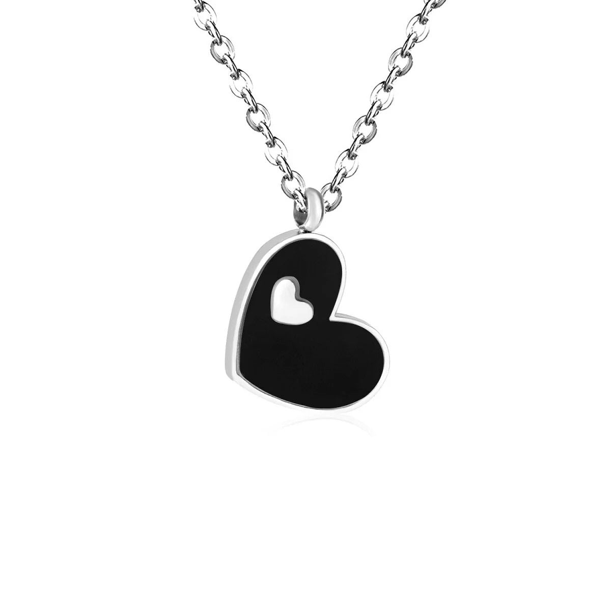 Juno Midnight Enamel Inset Heart Set| Buy Set or Individual