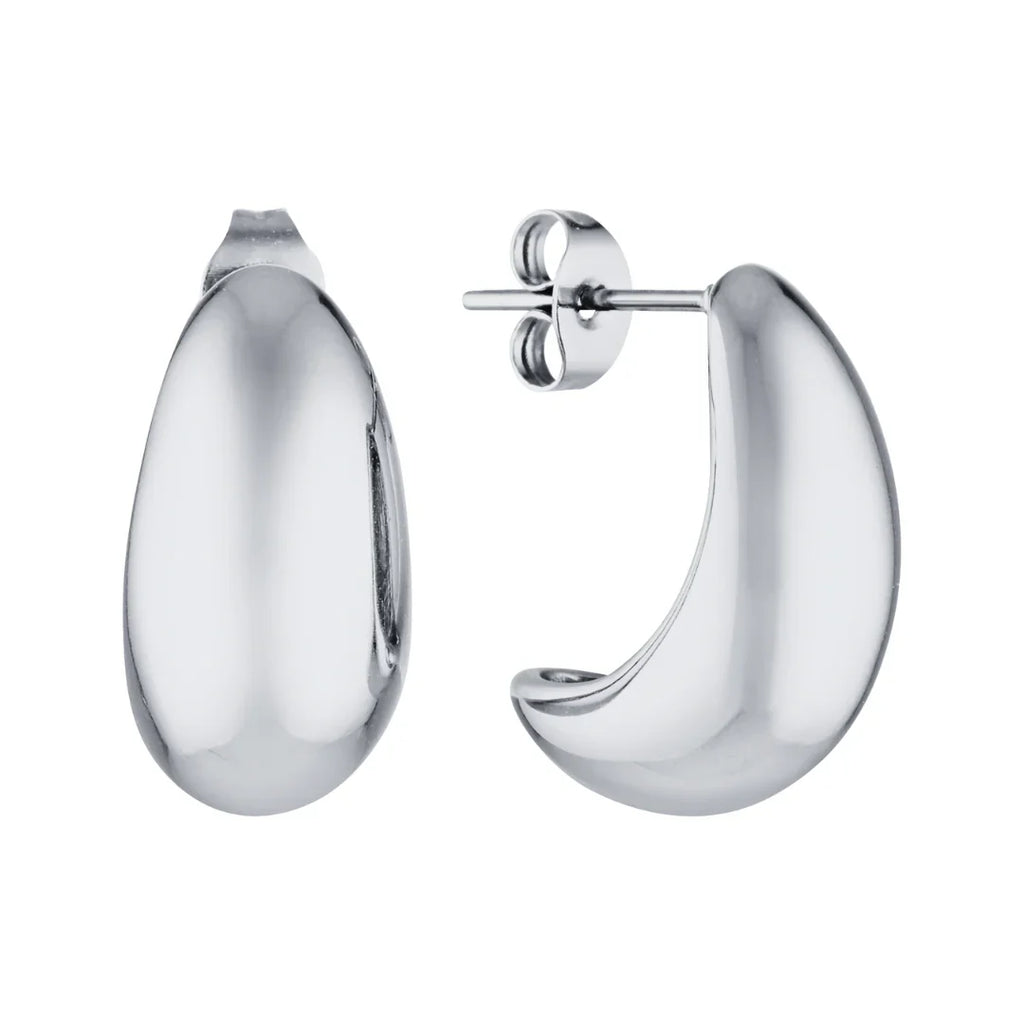 Echo Teardrop Studs | Waterproof 18k Gold & Silver