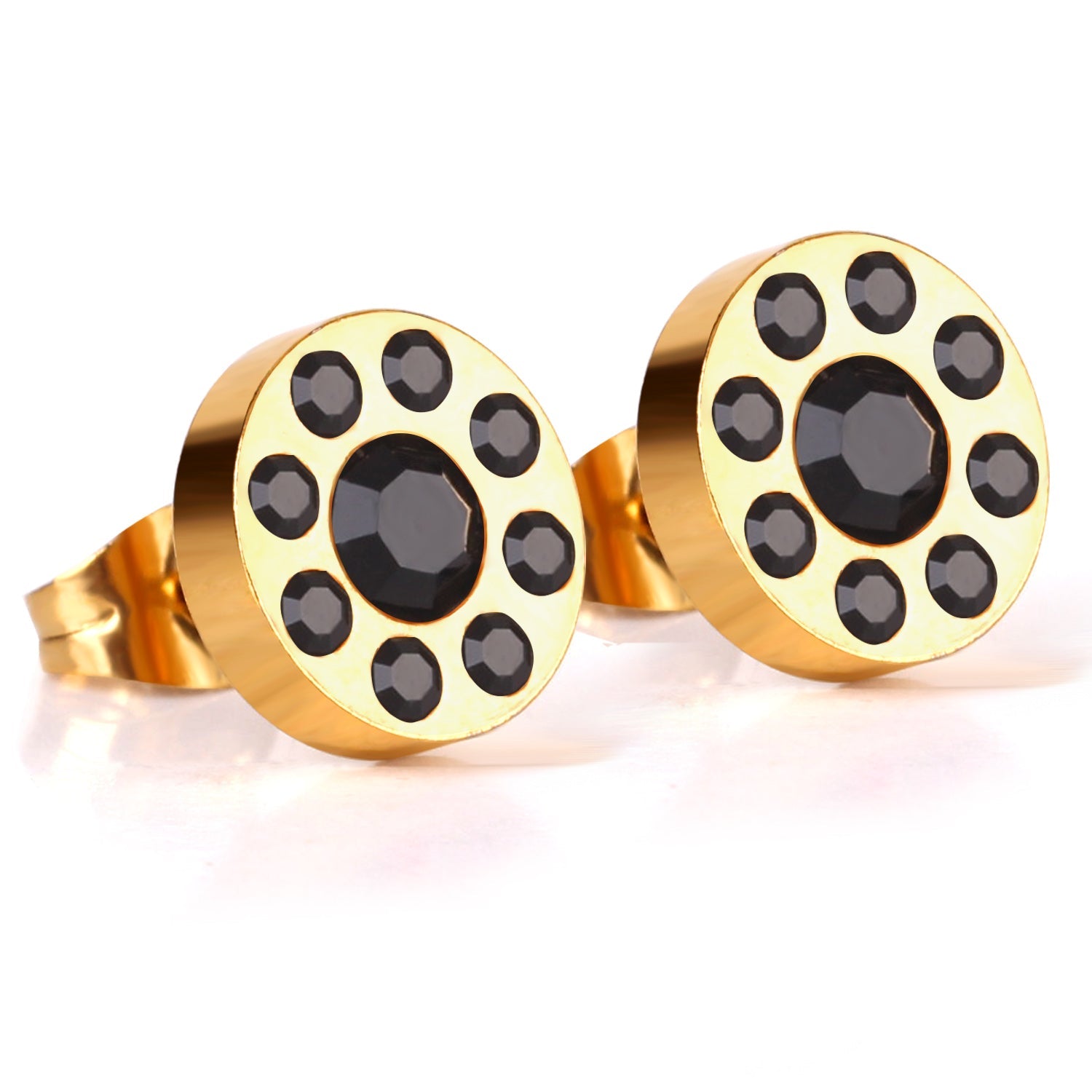 Ioná	Black Stone Round Studs