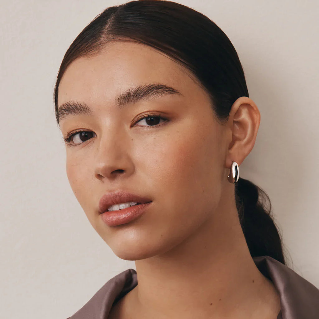 Echo Teardrop Studs | Waterproof 18k Gold & Silver