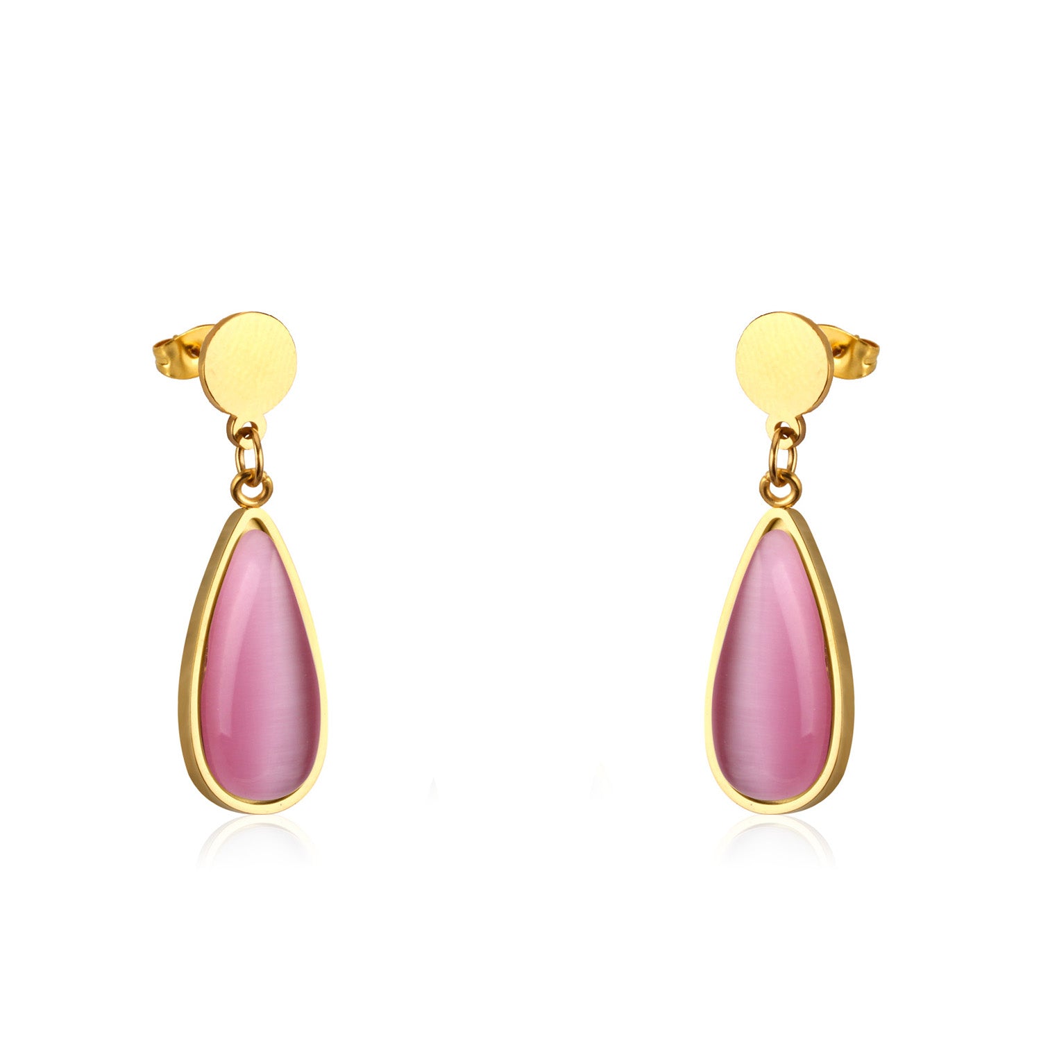 Beatrice Pink  Enamel Teardrop Set | Buy Set or Individual