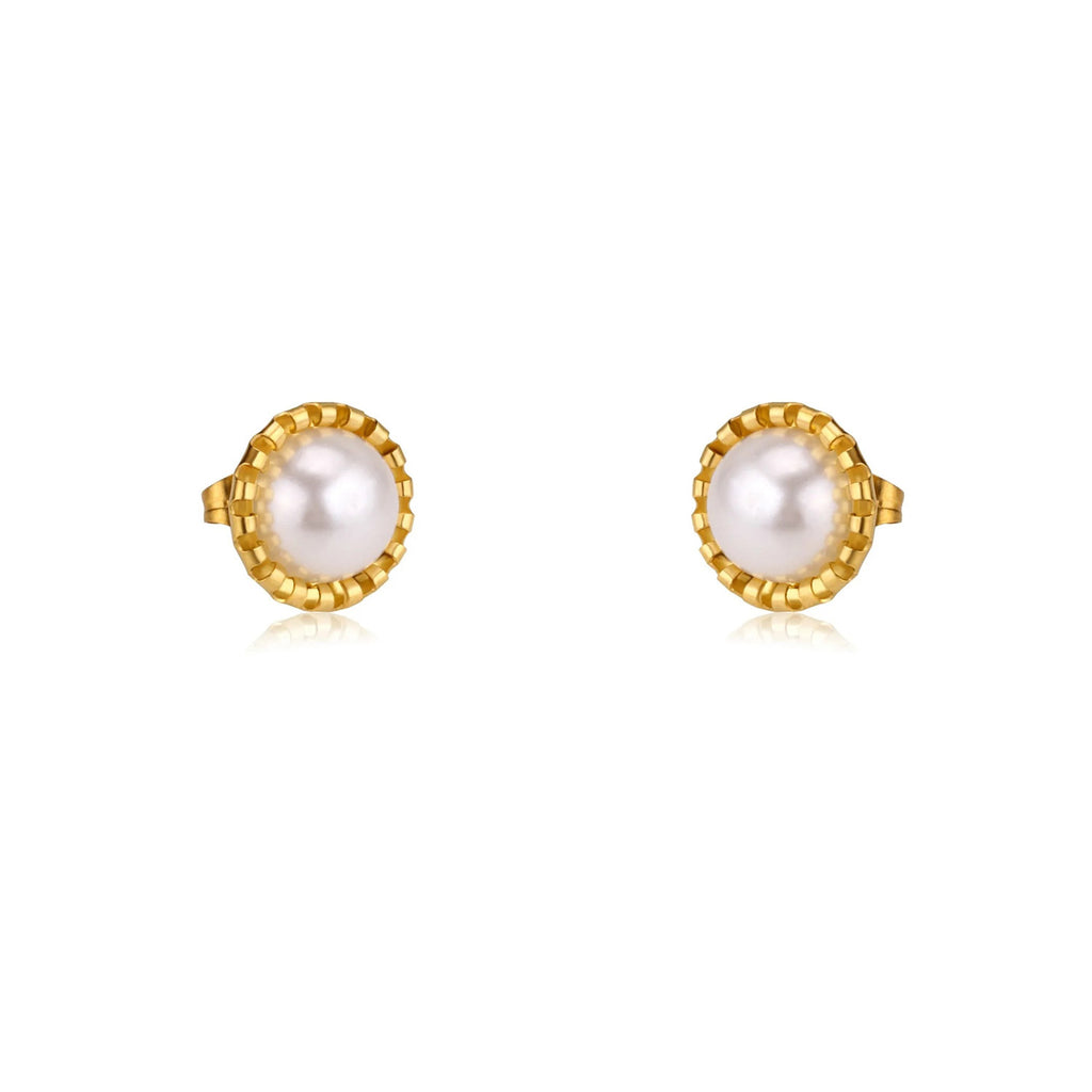 Kiki White Pearl Encased Medallion Set | Buy Set or Individual