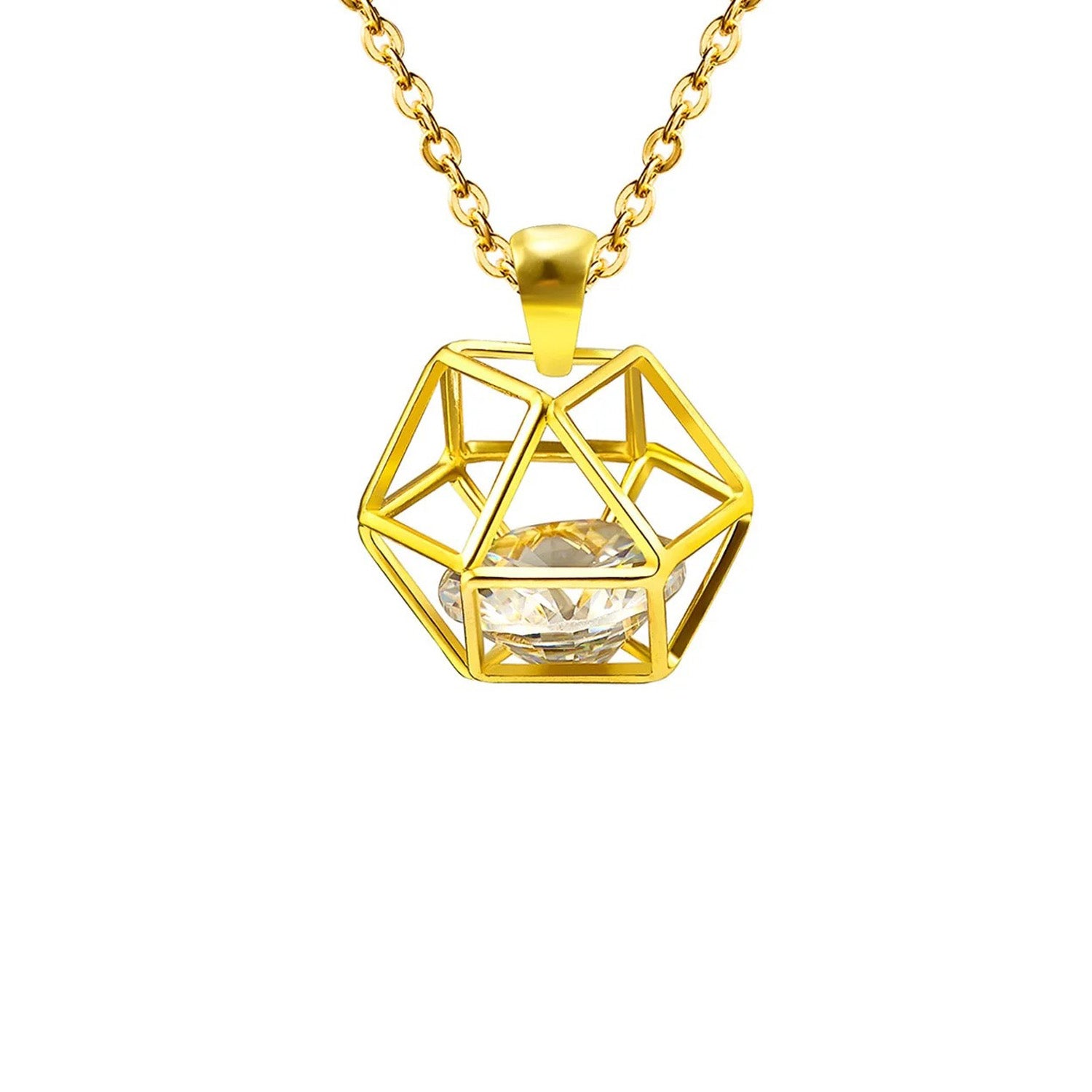 Veda Hexagonal Cage Crystal Set | Buy Set or Individual