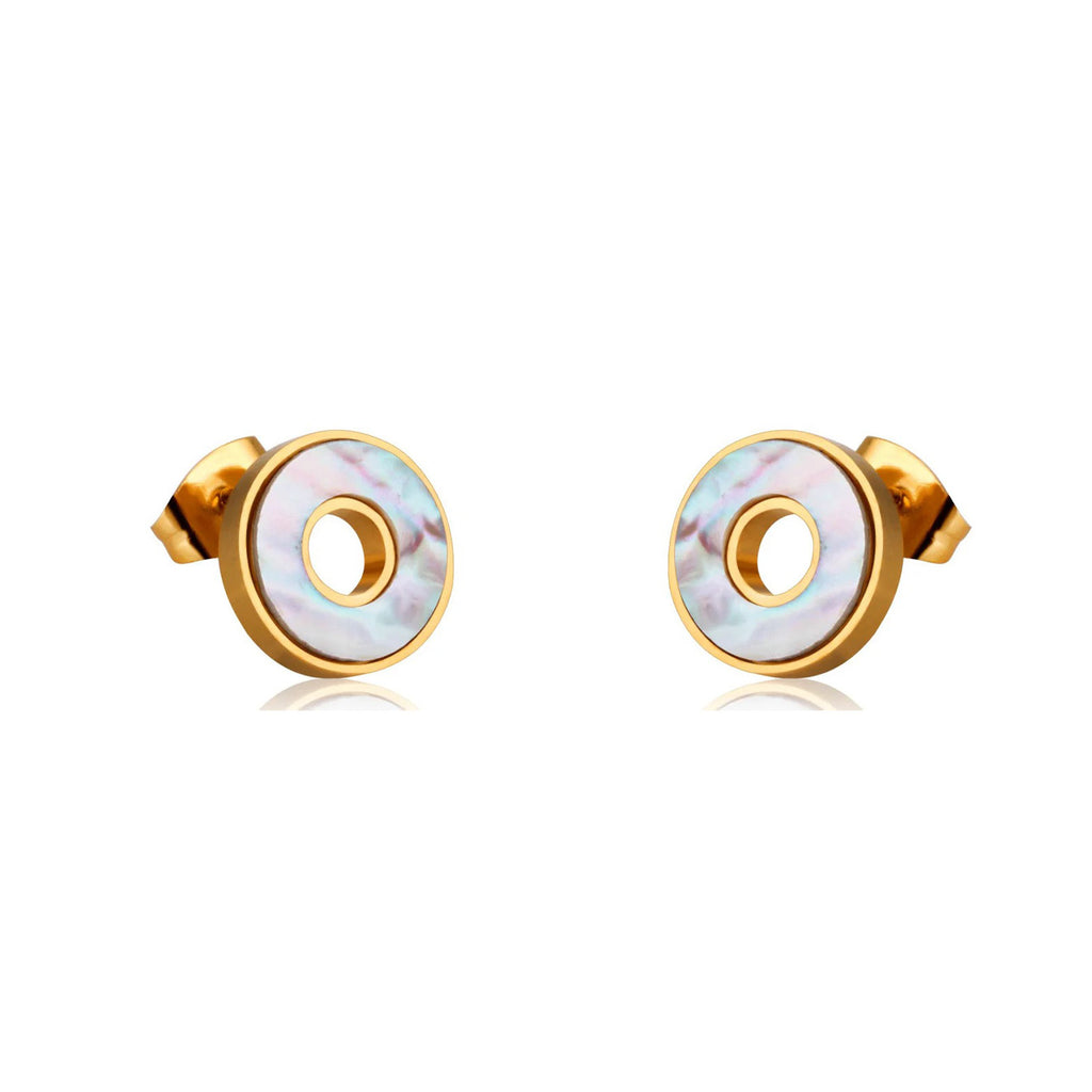 Mira Lustrous Pearl Inlay Halo Set | Buy Set or Individual
