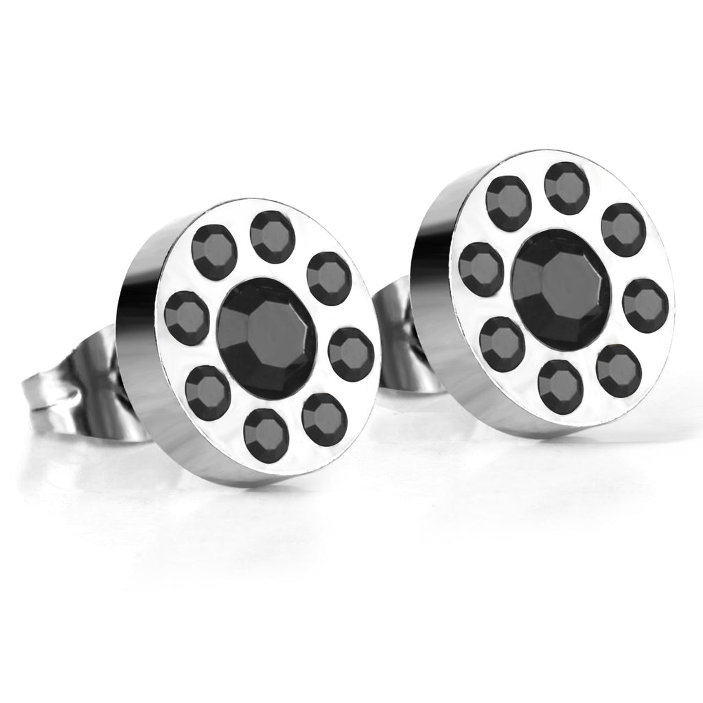 Ioná	Black Stone Round Studs