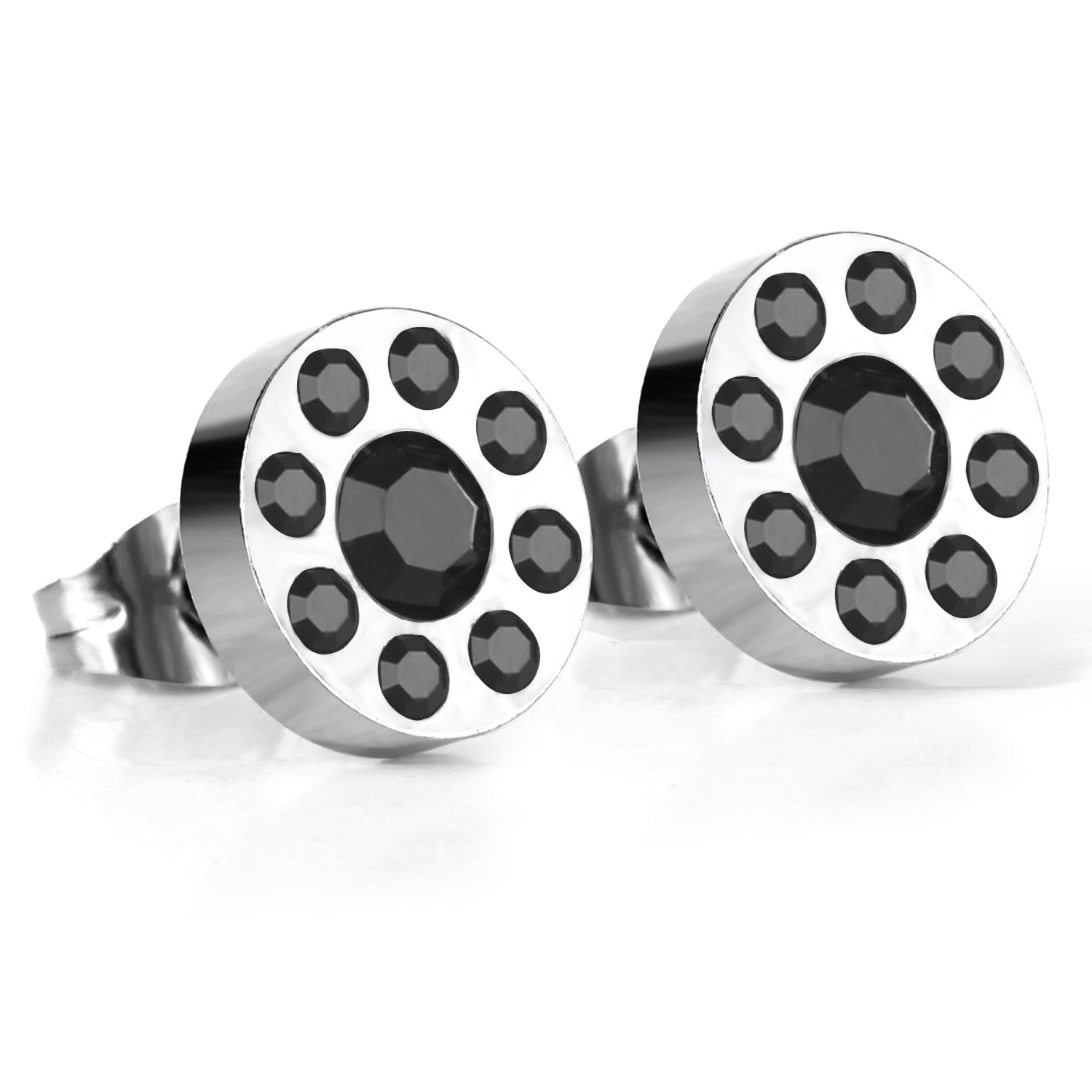 Ioná	Black Stone Round Studs