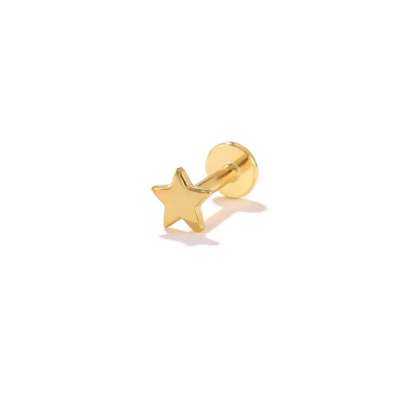 Rysa Star Screw Back Studs Earrings