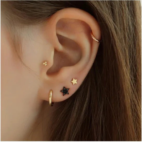 Rysa Star Screw Back Studs Earrings