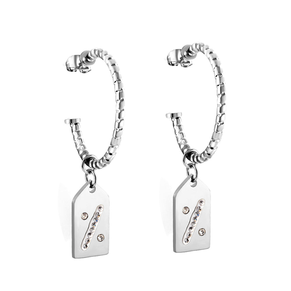 Mara Blade Charm Hoops