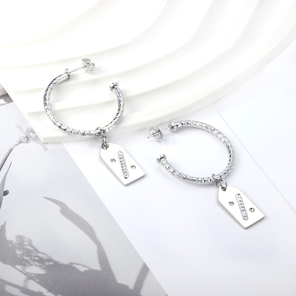 Mara Blade Charm Hoops