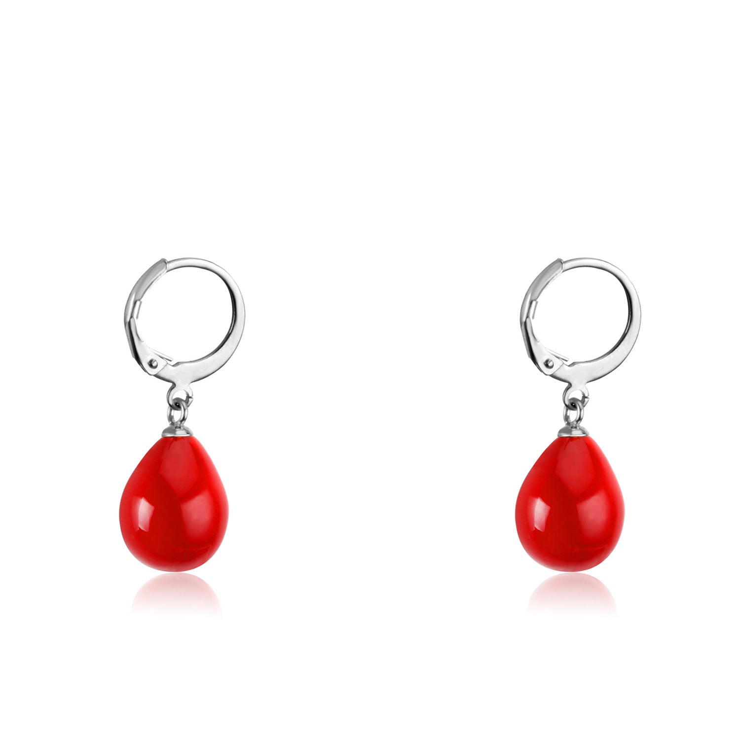 Belle Red Pearl Drop Set | Buy Set or Individual