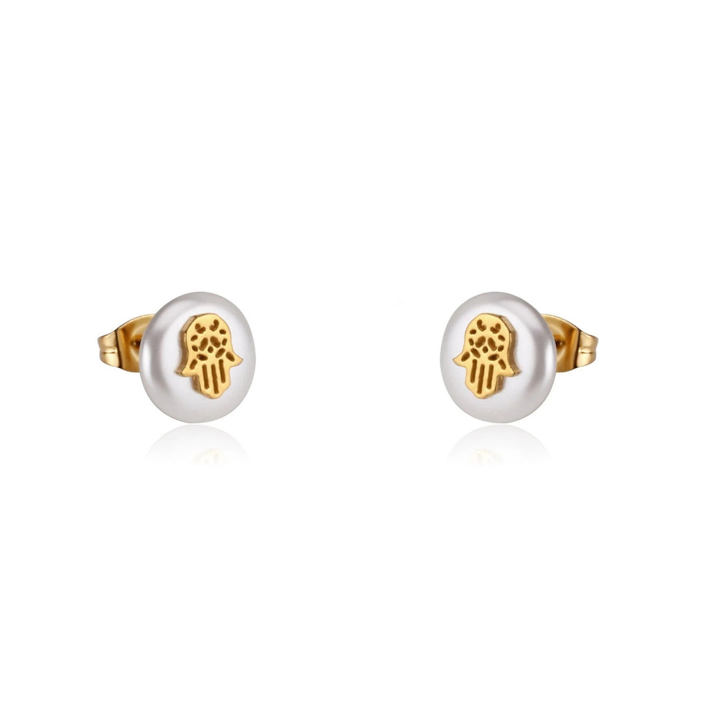 Laney Hamsa Guardian Pearl Overlay Set | Buy Set or Individual