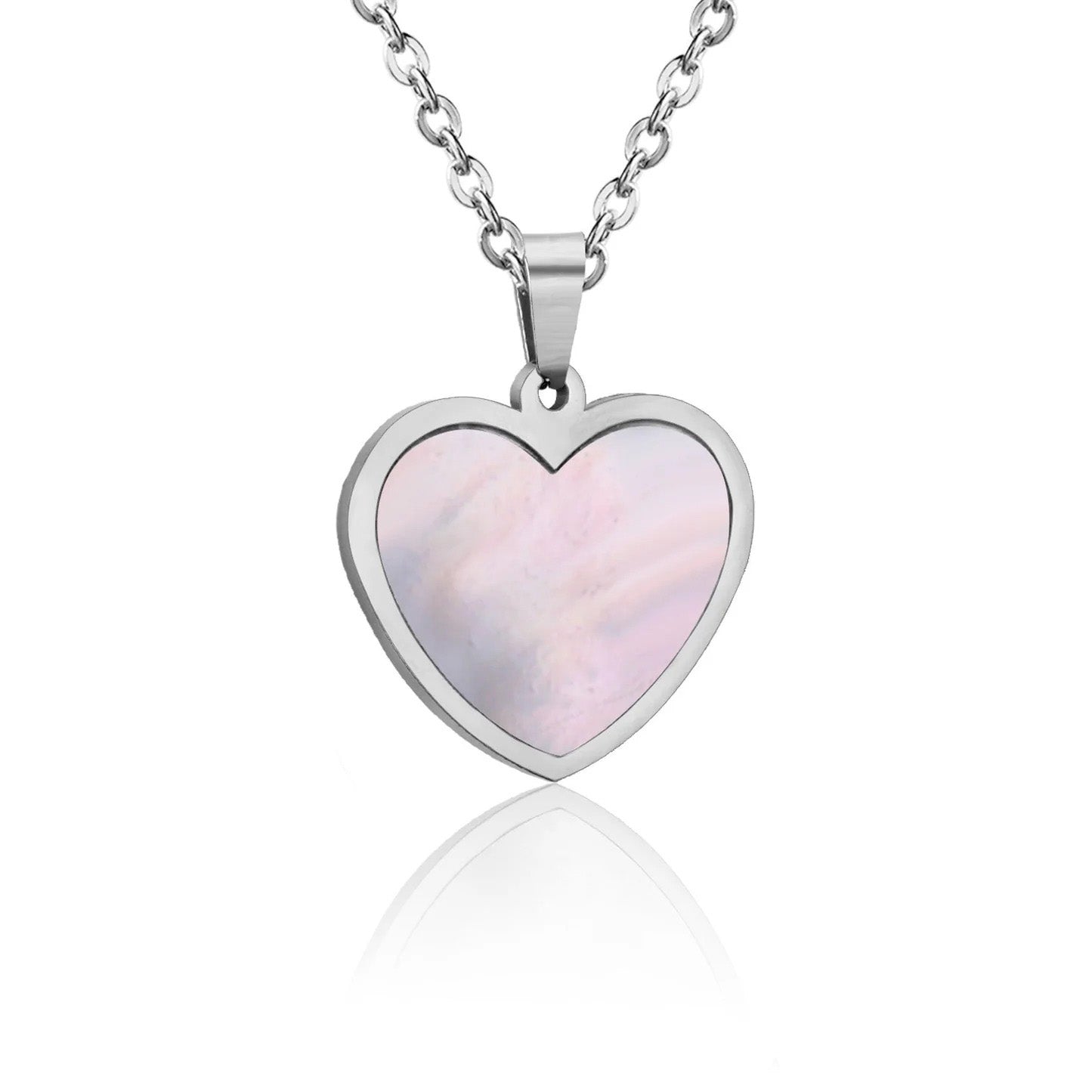 Morgan Radiant Pearl Inlay Love Heart Set | Buy Set or Individual