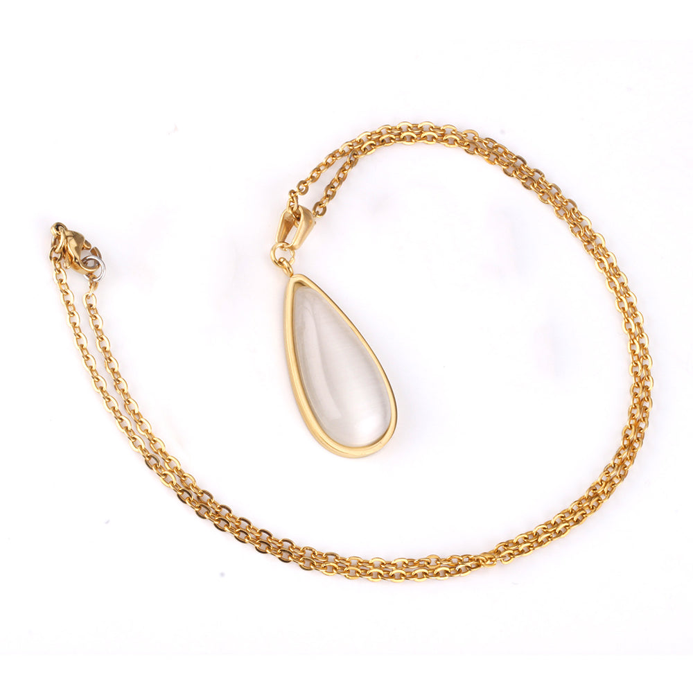 Beatrice White Enamel Teardrop Set | Buy Set or Individual