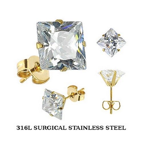 Aura Brilliant CZ Studs