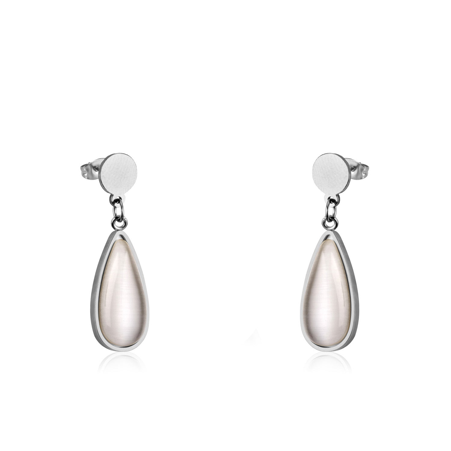 Beatrice White Enamel Teardrop Set | Buy Set or Individual