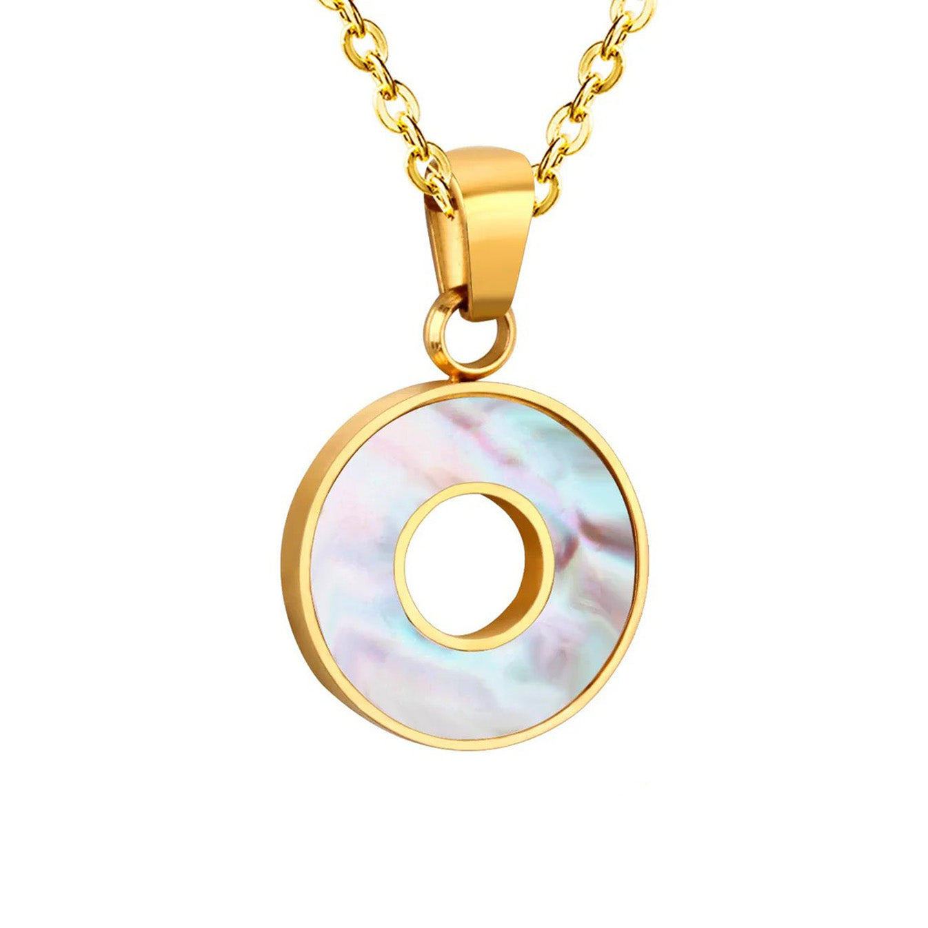 Mira Lustrous Pearl Inlay Halo Set | Buy Set or Individual