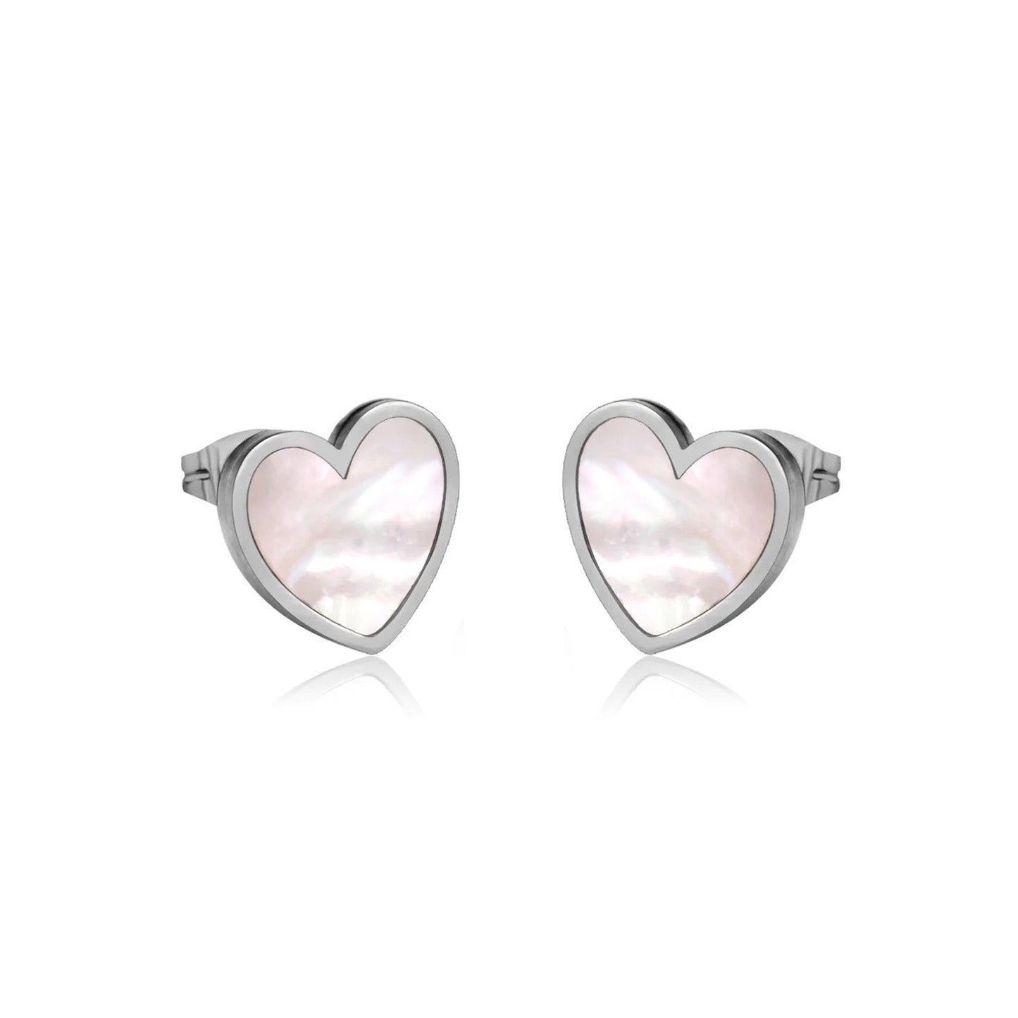 Morgan Radiant Pearl Inlay Love Heart Set | Buy Set or Individual