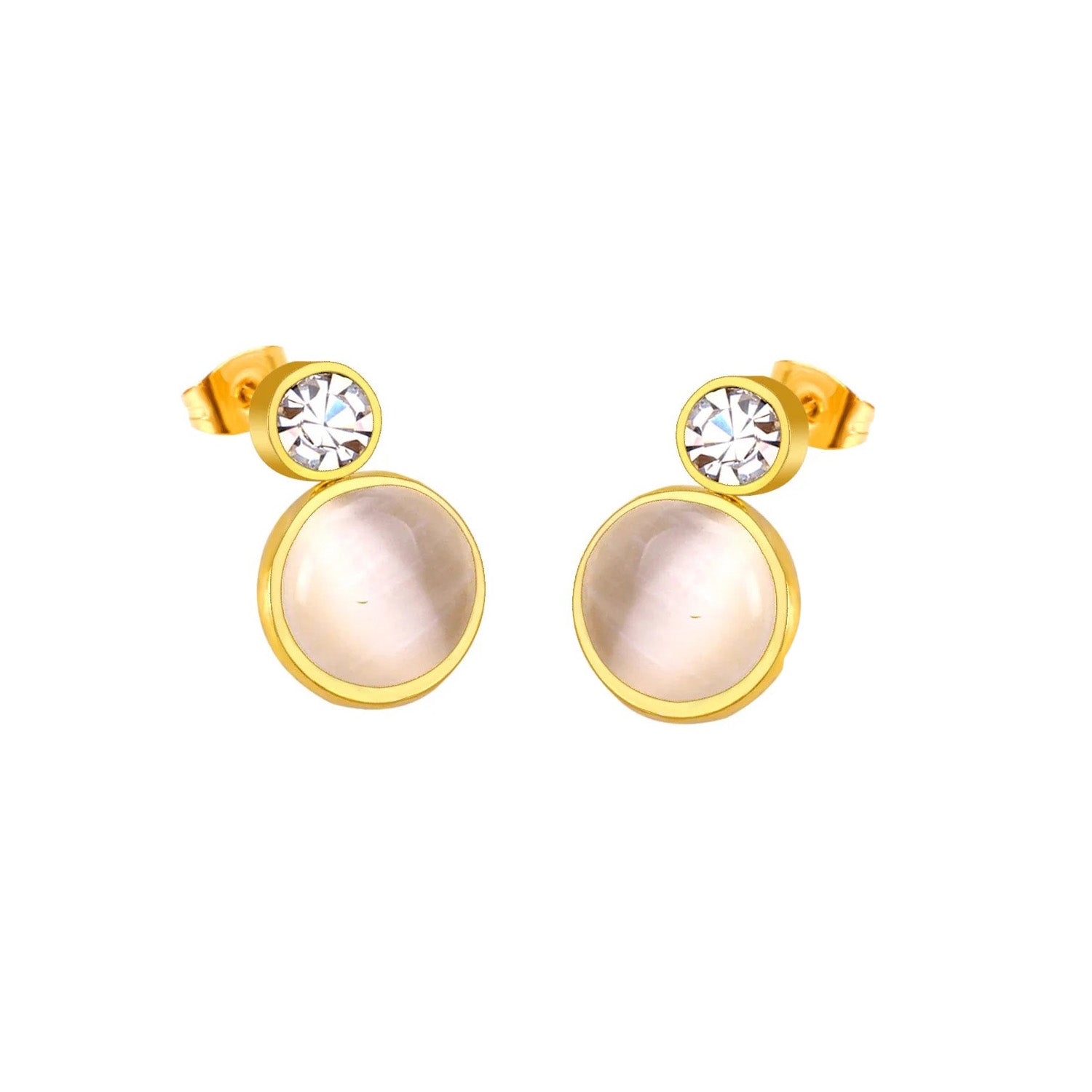 Olevia Dual Stone Accent Enamel Orb Set | Buy Set or Individual