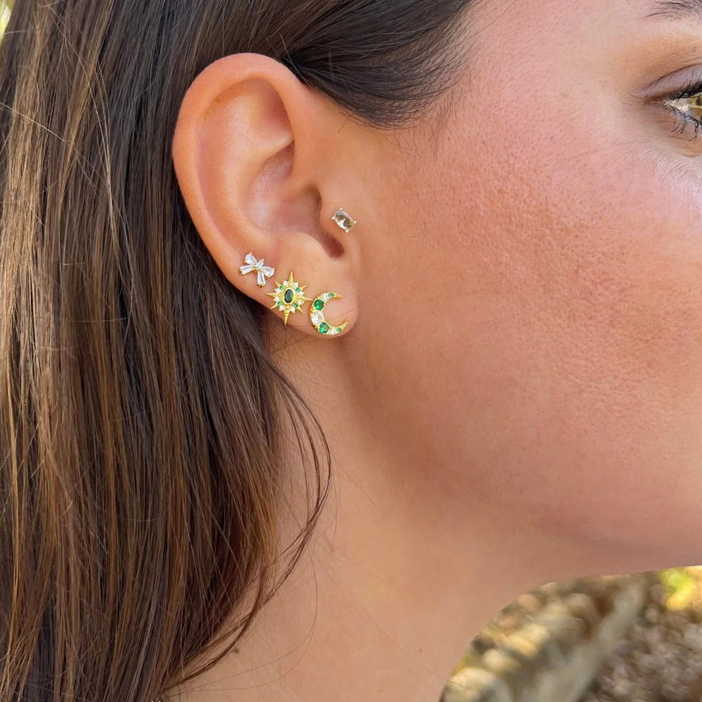 Zen Crystal Studs Earrings