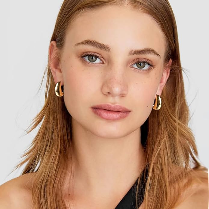 Echo Teardrop Studs | Waterproof 18k Gold & Silver