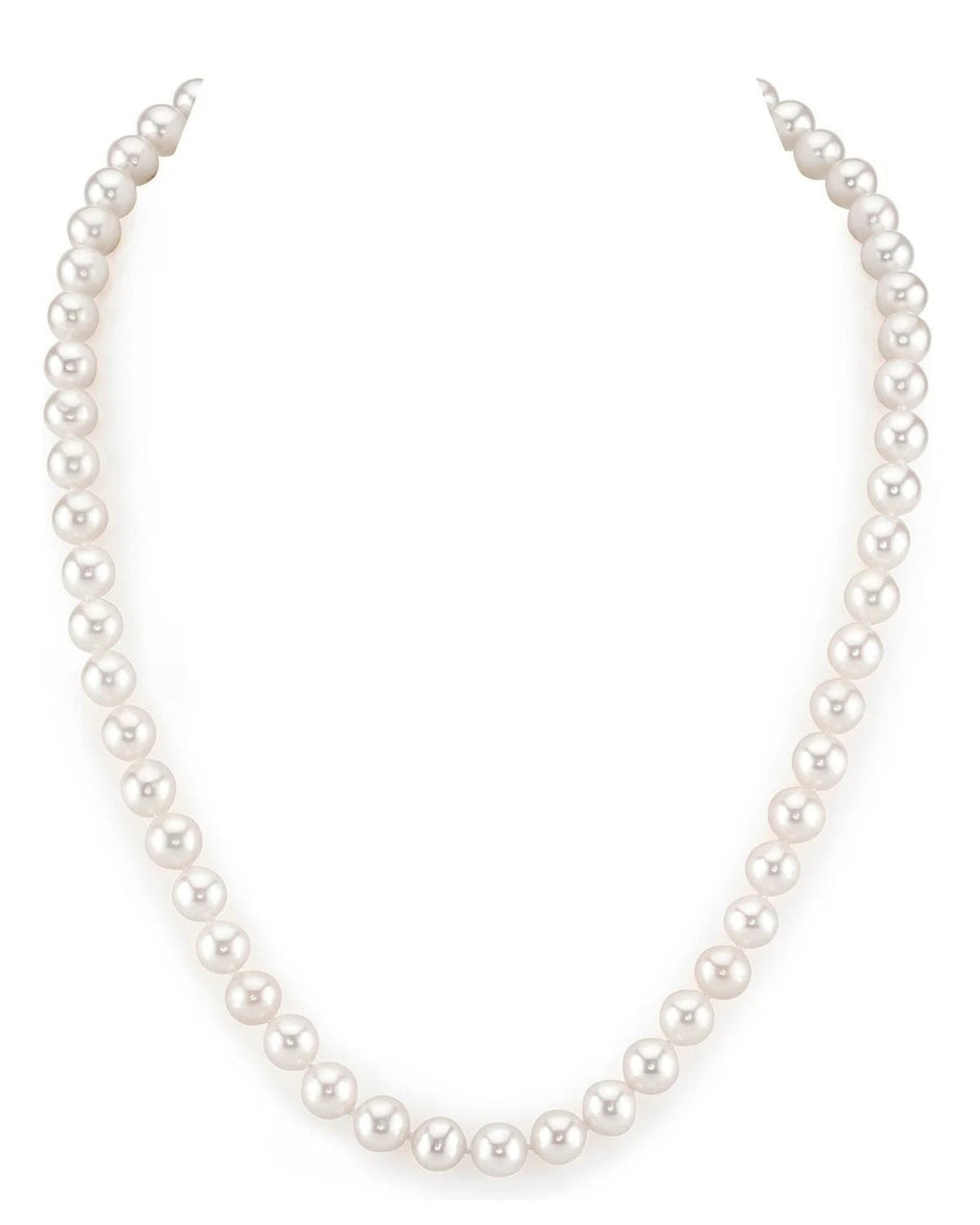 Ridge 925 Sterling Silver AAA Freshwater 9mm Pearls Necklace- 45cm Length